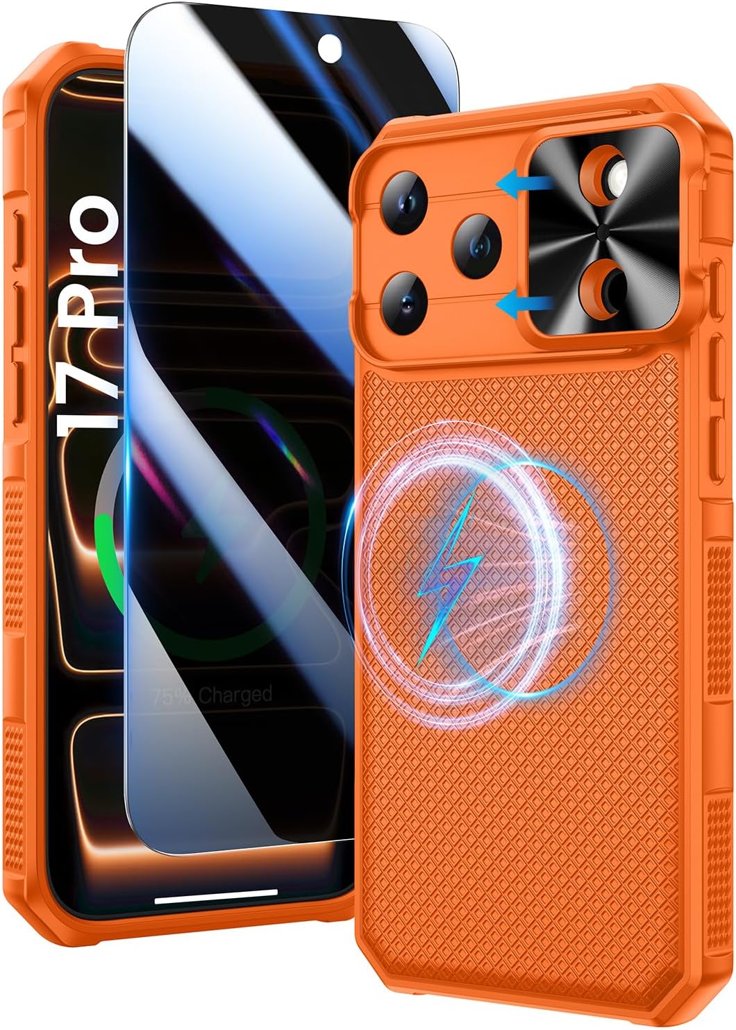 Detalle de Doeshine iPhone 17 Pro case with privacy screen protector 5G