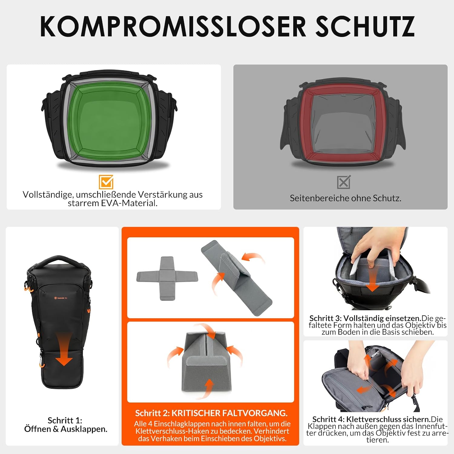 Thumbnail 6 de TARION Kameratasche Spiegelreflex Kamera Tasche