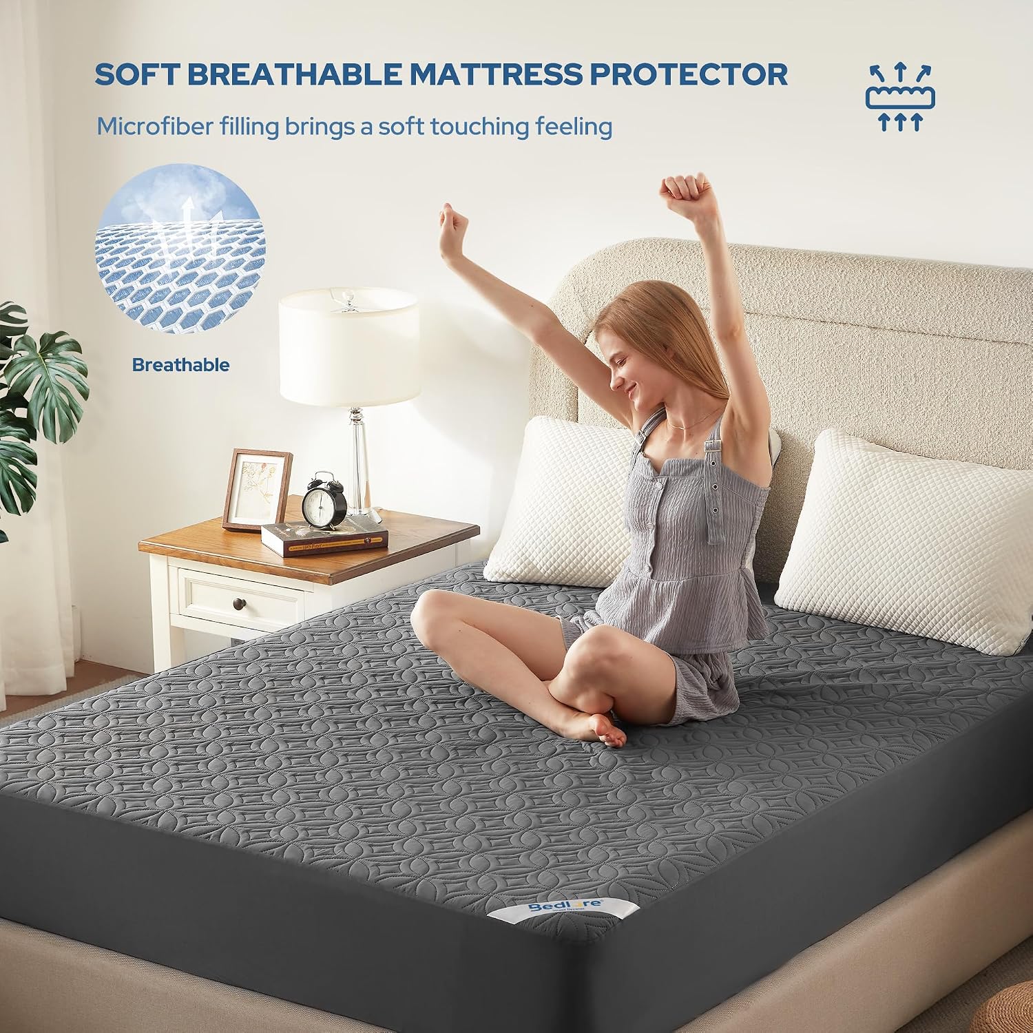 Thumbnail 1 de BEDLORE Waterproof Double Mattress Protector 40cm