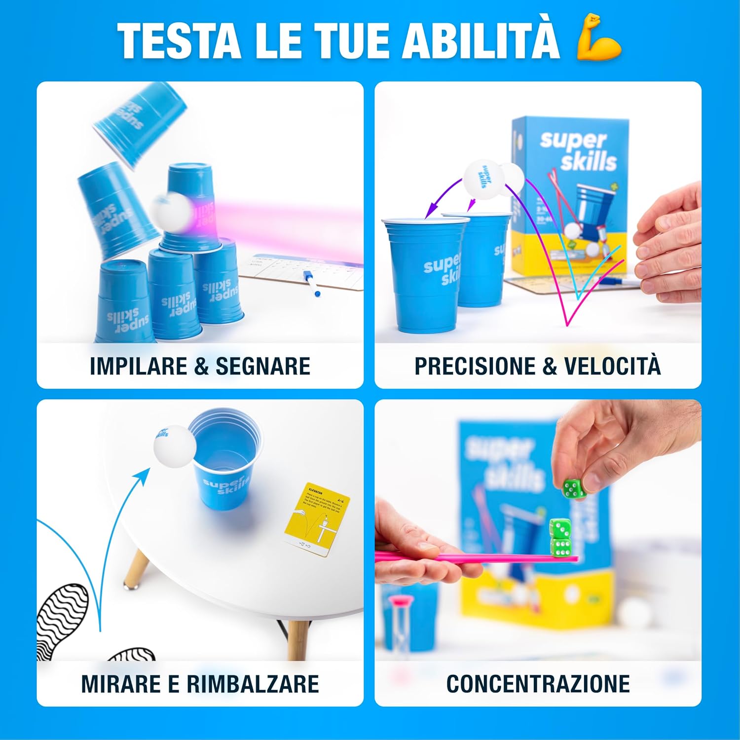 Thumbnail 4 de The World Game Super Skills Italiano – Gioco d'Azione: sfide varie per serate in famiglia