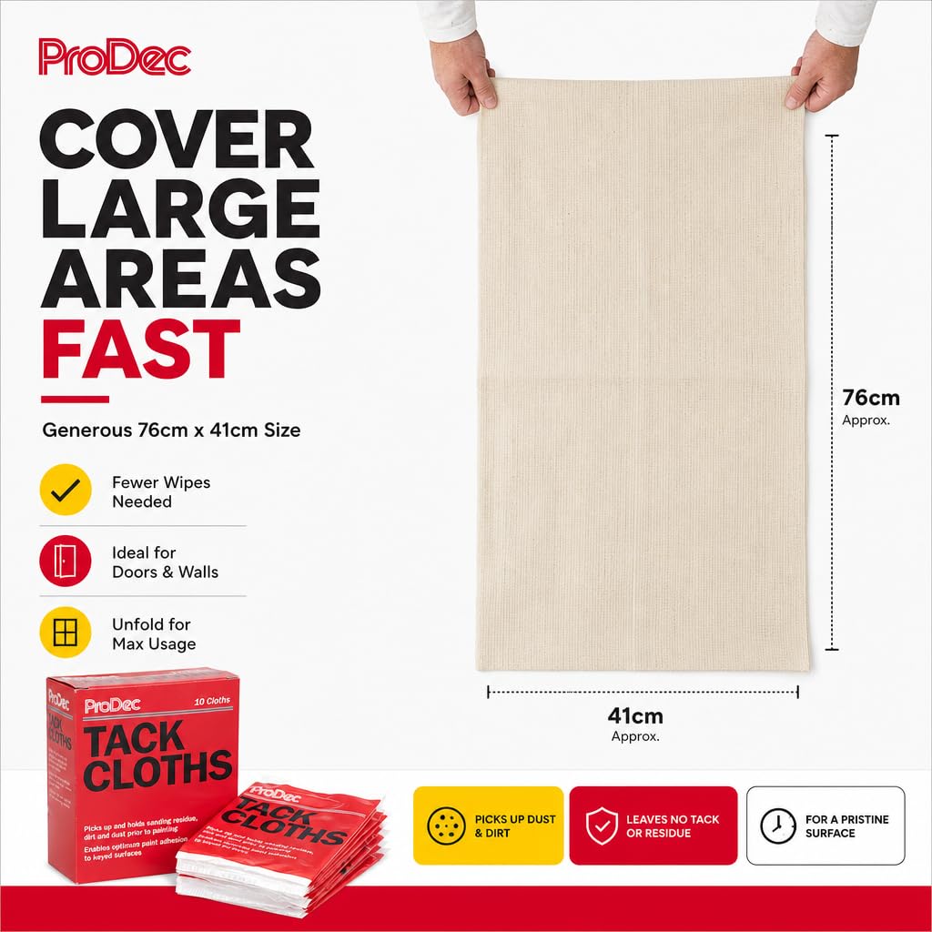 Detalle 2 de ProDec PTR10P kleefdoeken, harsgeïmpregneerd, 10 stuks, 76 × 41 cm
