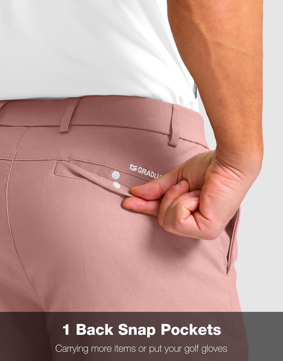 Detalle de G Gradual Men's Golf Shorts, 11-Inch Inseam