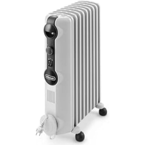 Detalle 2 de De'Longhi TRRS0920 Radiatore ad Olio Elettrico 9 Elementi – Calore prolungato e gestione semplice