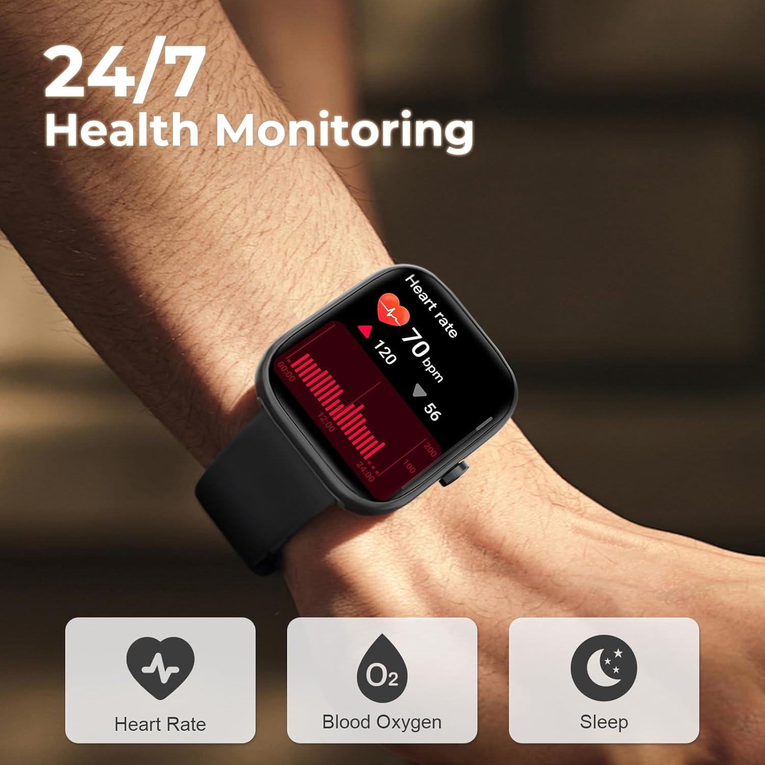 Thumbnail 3 de MFVLP Smart Watch for Men & Women with Answer/Make Calls, 1.83" HD Fitness Tracker