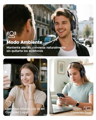 Thumbnail 5 de truefree Auriculares Bluetooth 6.0 con ANC, 125 h de autonomía y diseño supraural