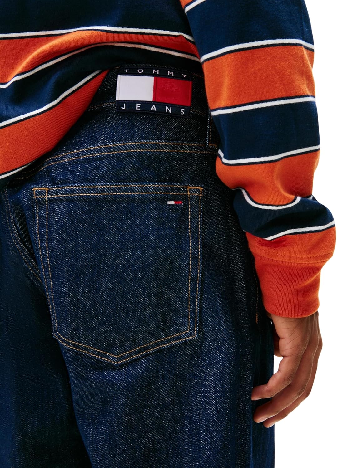 Detalle de Tommy Jeans Sonny Rglr Tprd Di4156 Dm0dm22186 – Pantaloni in Denim Unisex, Regular Fit