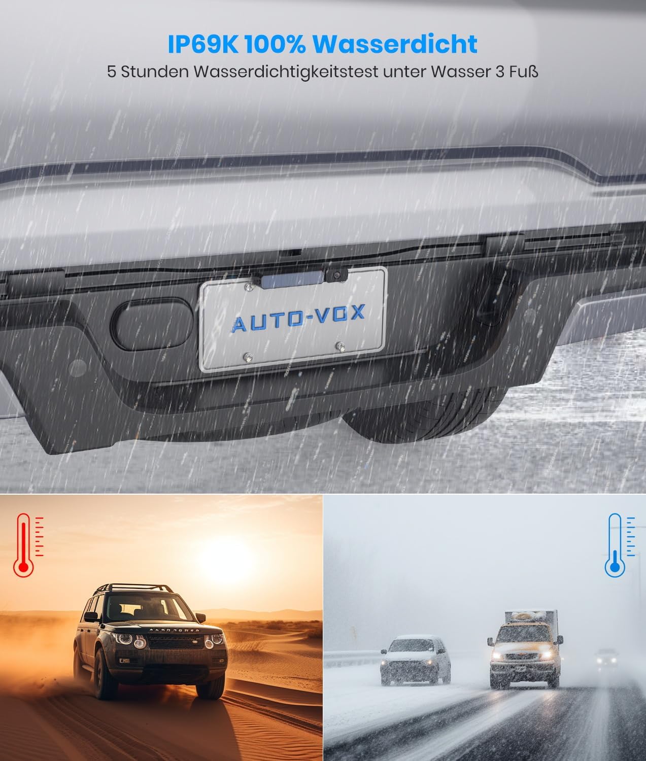 Thumbnail 6 de AUTO-VOX Solar Rückfahrkamera kabellos 5"