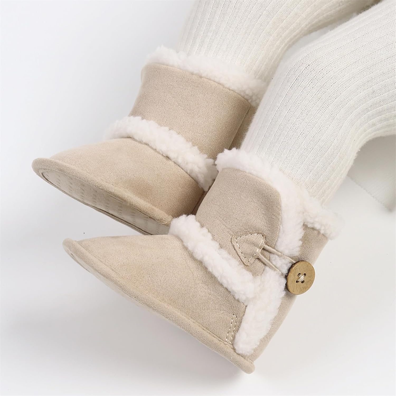 Thumbnail 4 de Outfit Spring Baby Winter Warm Fleece Bootie: Non-Slip Prewalker Shoes for Newborns to 18 Months