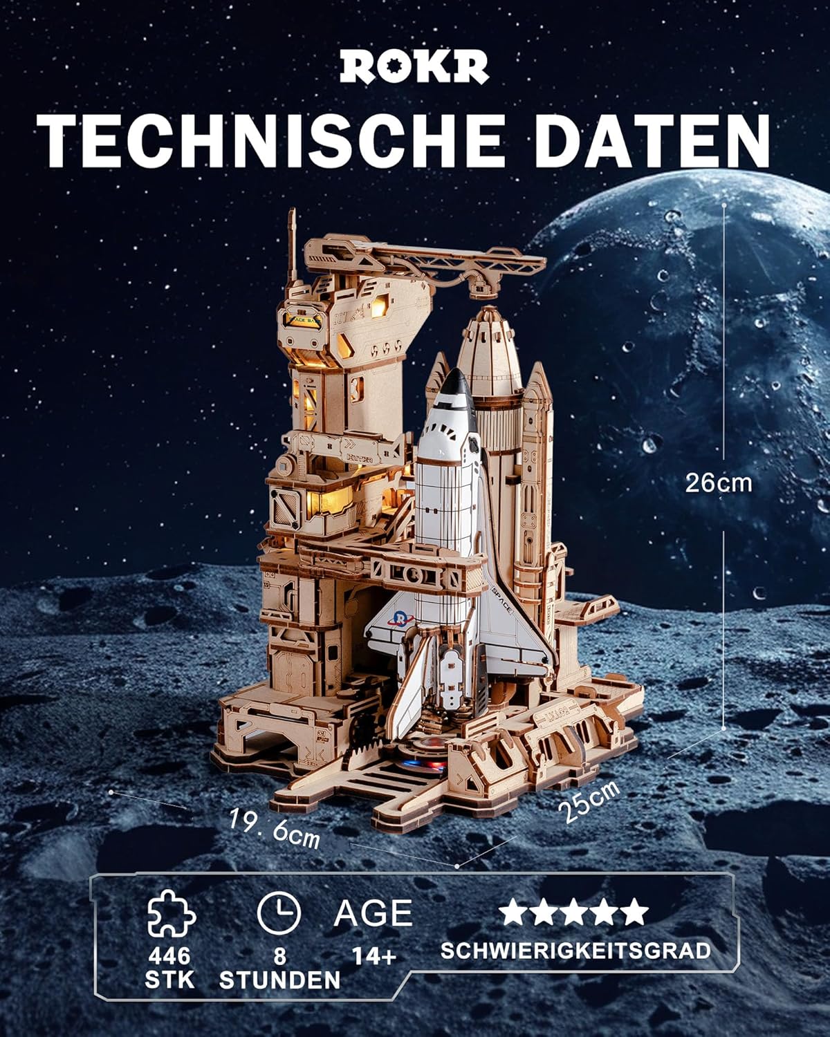Thumbnail 2 de ROKR LKA02 3D Puzzle Raumfähre 1:420 🧩