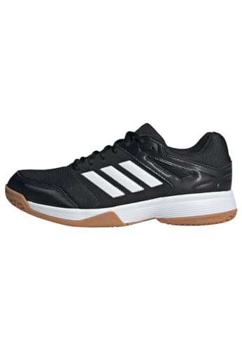 Detalle de adidas Herren Speedcourt Indoor-Schuhe – Core Black/Cloud White/Gum, EU 38 2/3