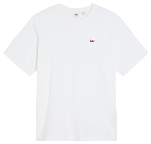 Detalle de Levi's Big & Tall Original Housemark Tee Camiseta White + 5XL para Hombre