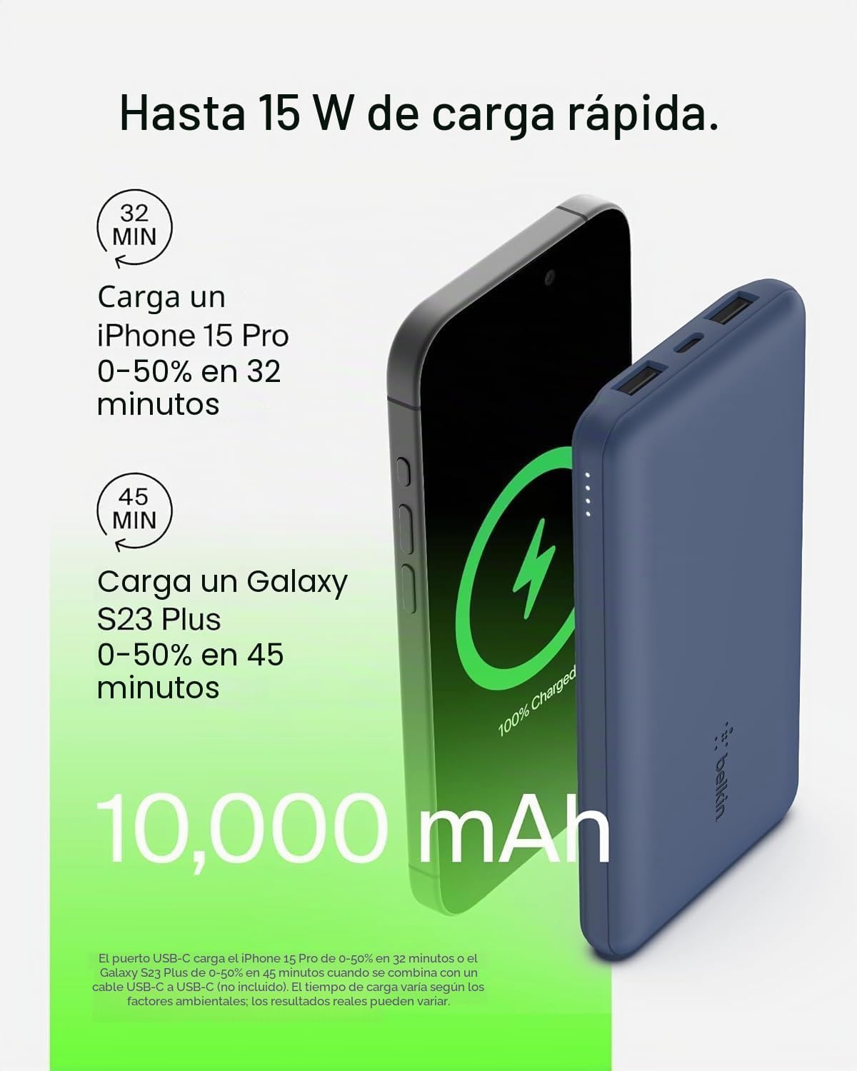 Thumbnail 6 de Belkin Power Bank 10000mAh - Carga rápida USB-C 💙