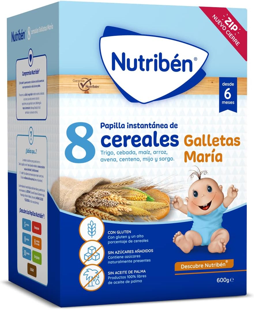 Thumbnail 2 de Nutribén Papilla 8 Cereales con Miel y Galletas