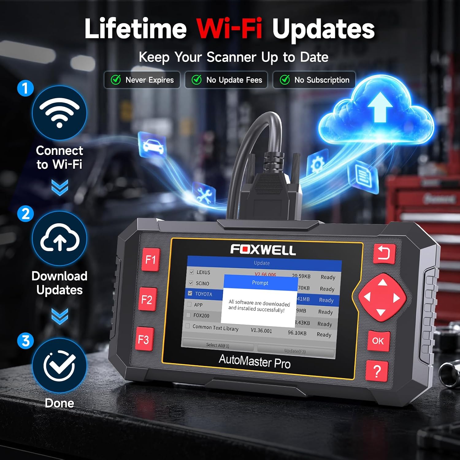 Thumbnail 5 de FOXWELL NT604 OBD2 Scanner 4‑System Diagnostic