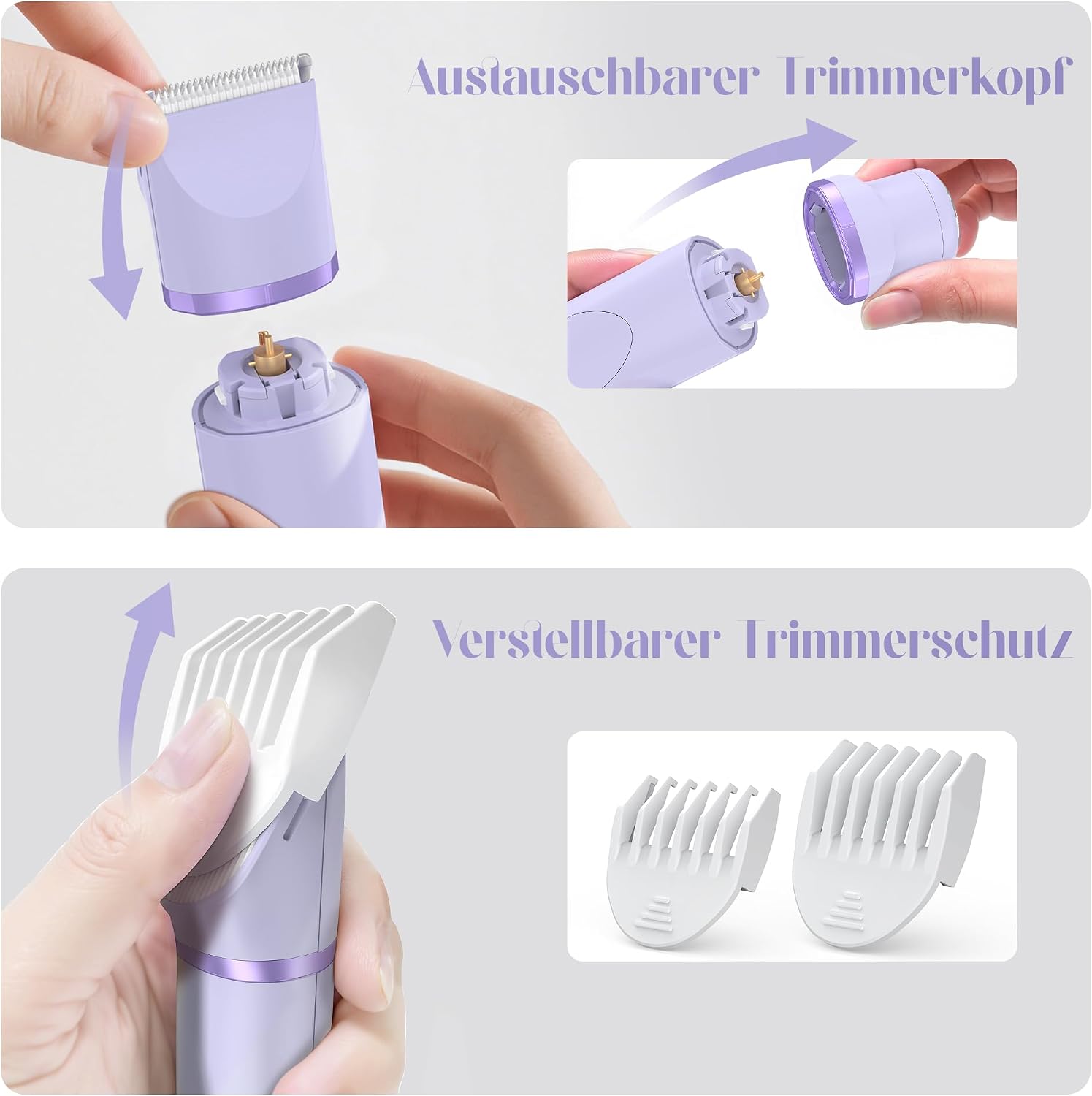 Thumbnail 1 de Wiederaufladbarer Intimrasierer für Frauen elektrischer Damenrasierer