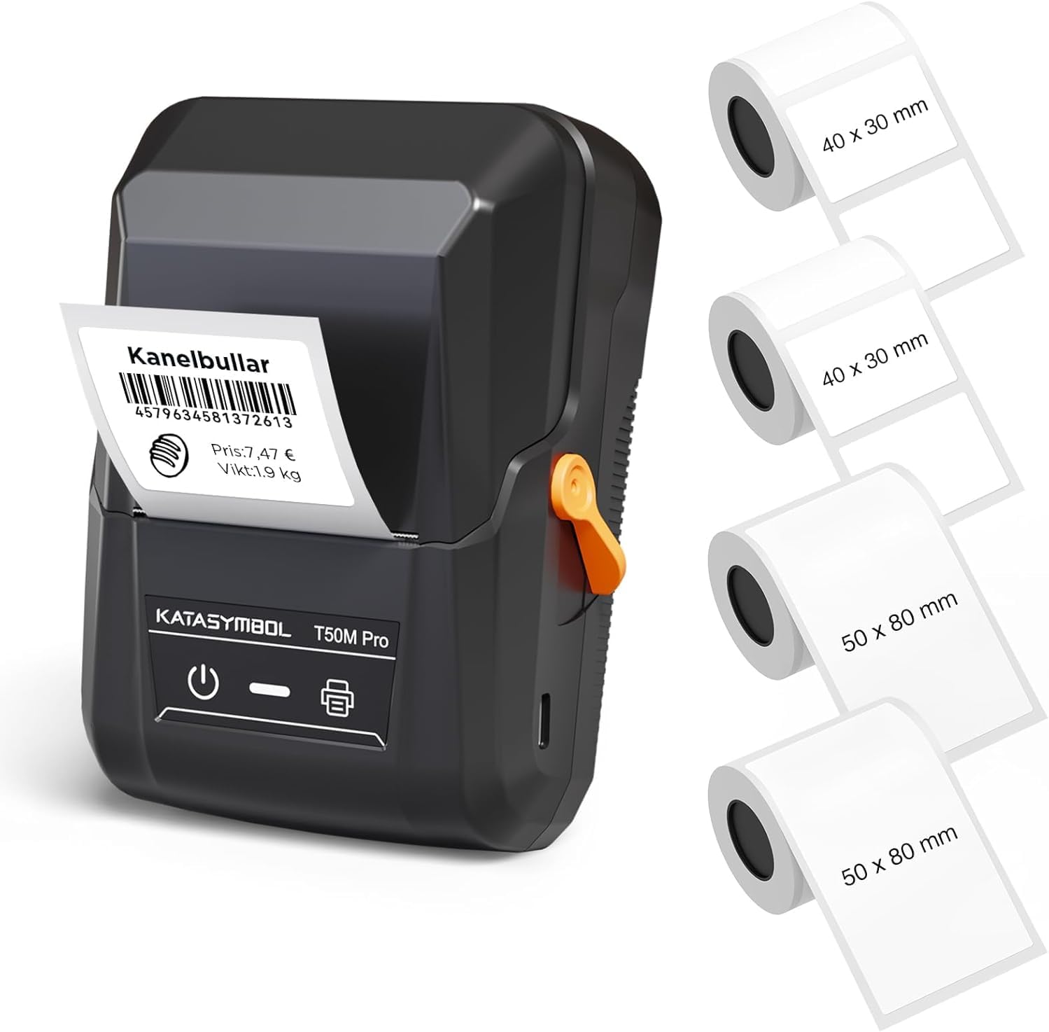 Detalle de SUPVAN T50M Pro Etikettendrucker 4 Rollen 🖨