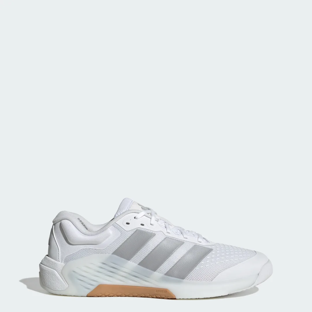 Detalle de Adidas Dropset 4: Zapatilla de training en blanco para entrenamientos intensos