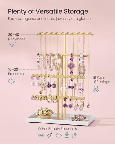 Thumbnail 5 de SONGMICS Jewellery Stand with Metal Frame