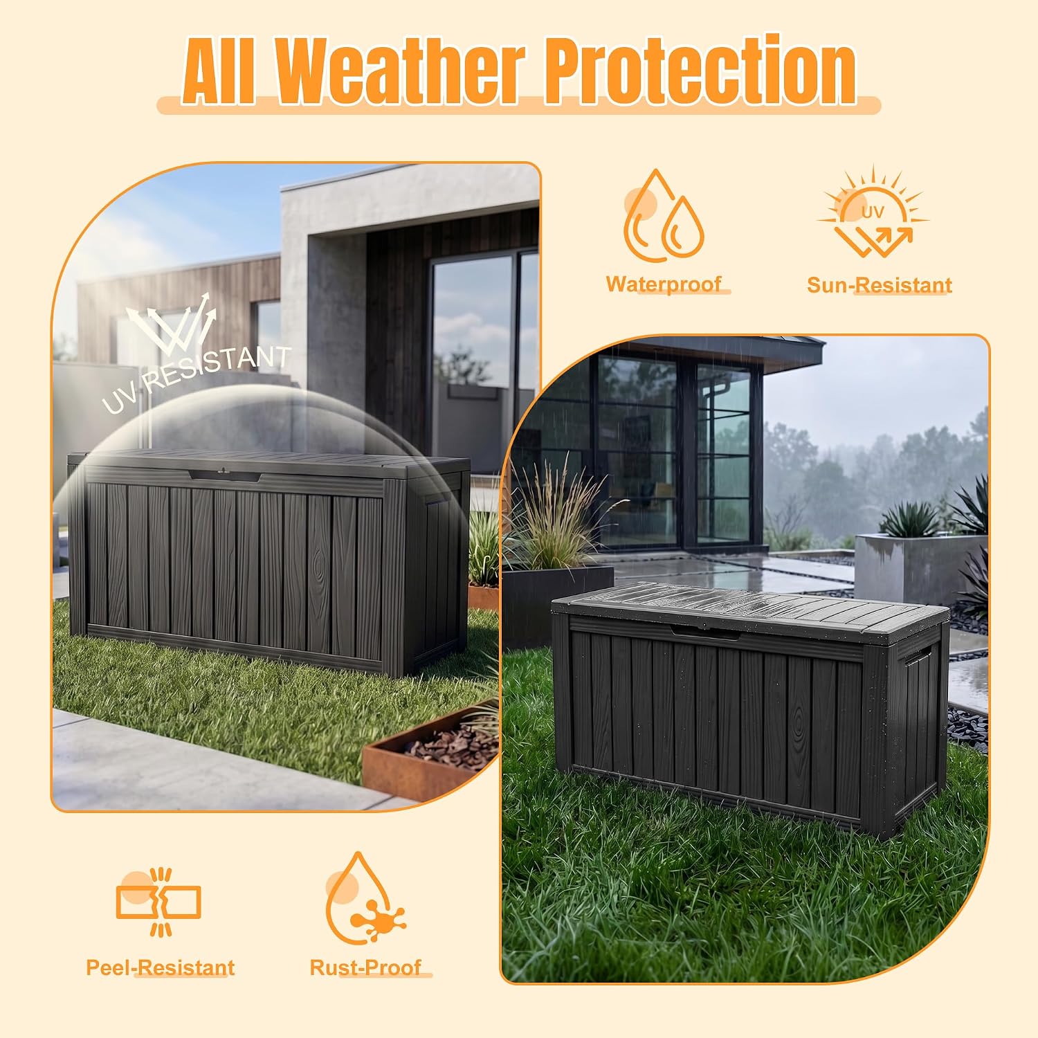Detalle 2 de Outdoor Storage Box 140-Gallon Deck Box