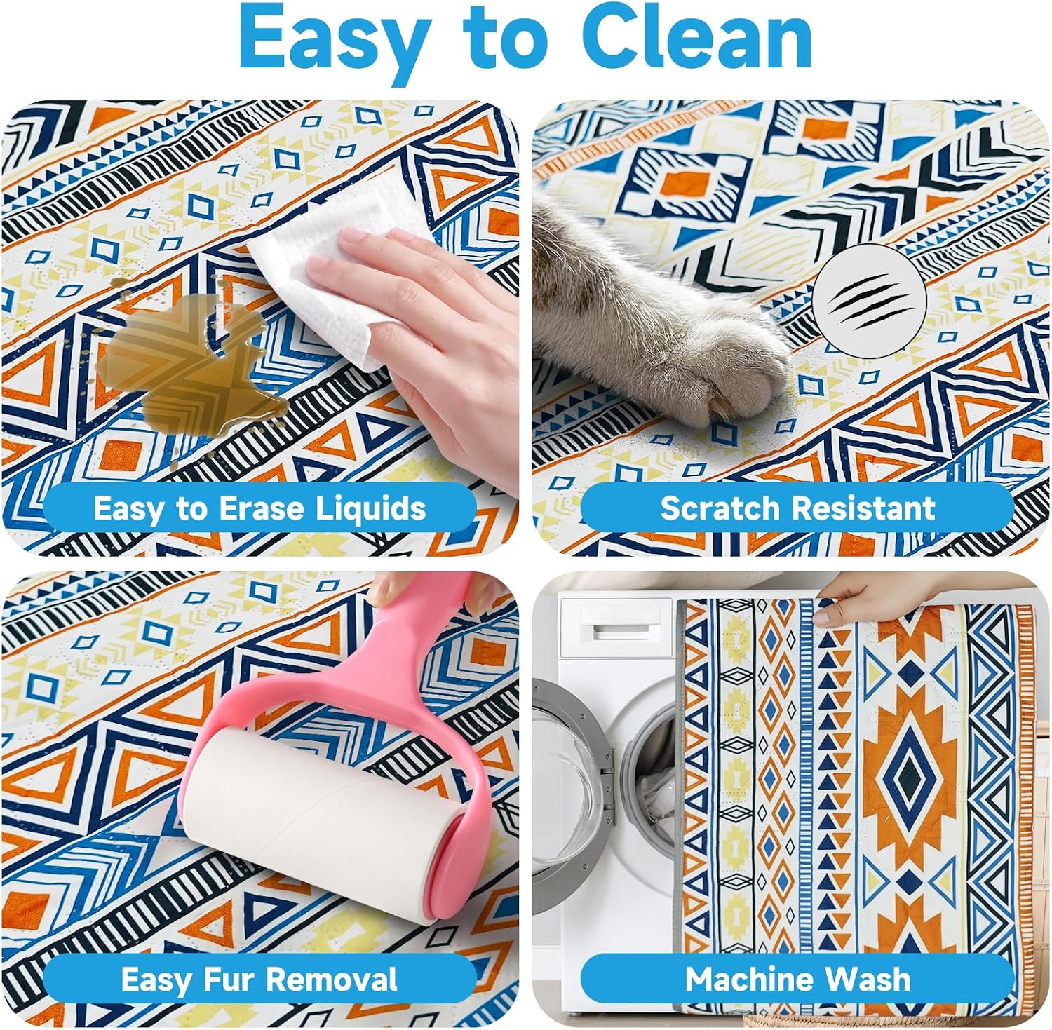 Detalle 2 de YOSEPATI 100% Double-Sided Waterproof Dog Blanket