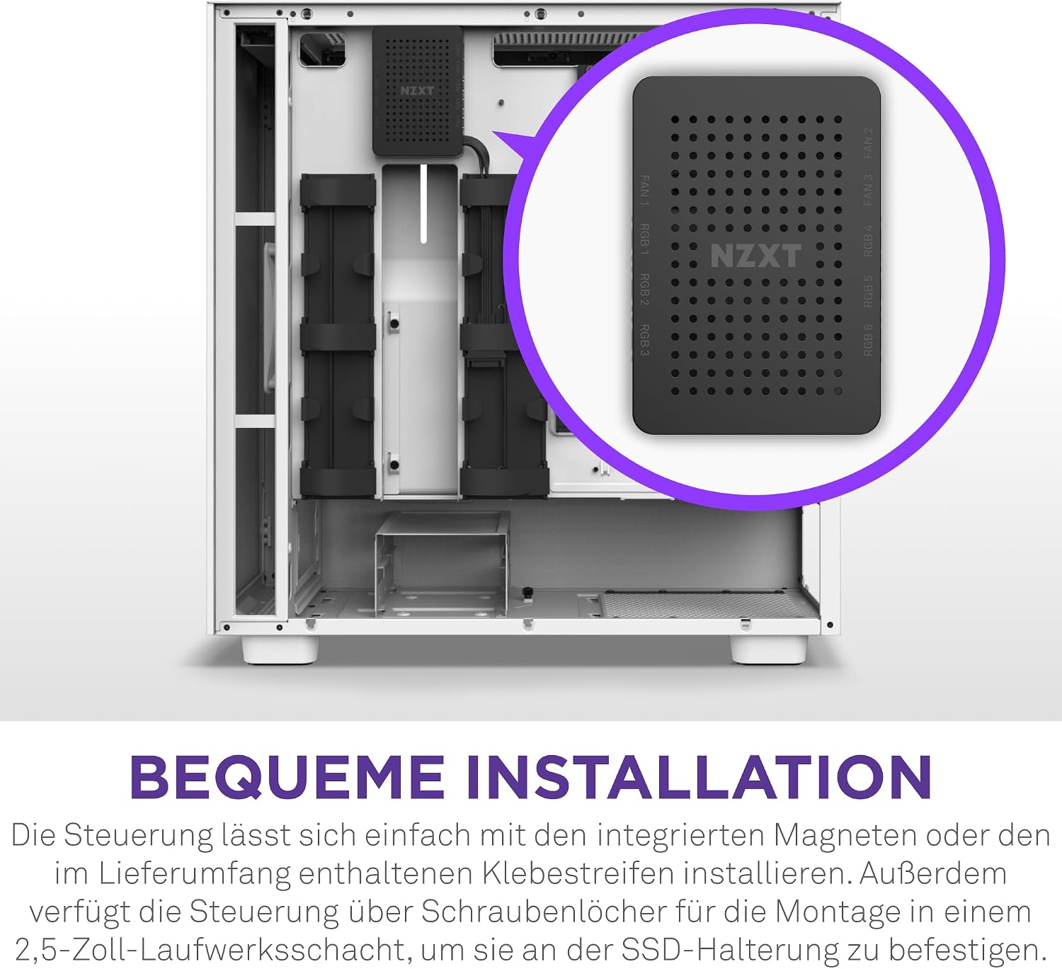 Detalle 2 de NZXT RGB & Fan Controller AC-CRFR0-B1-6