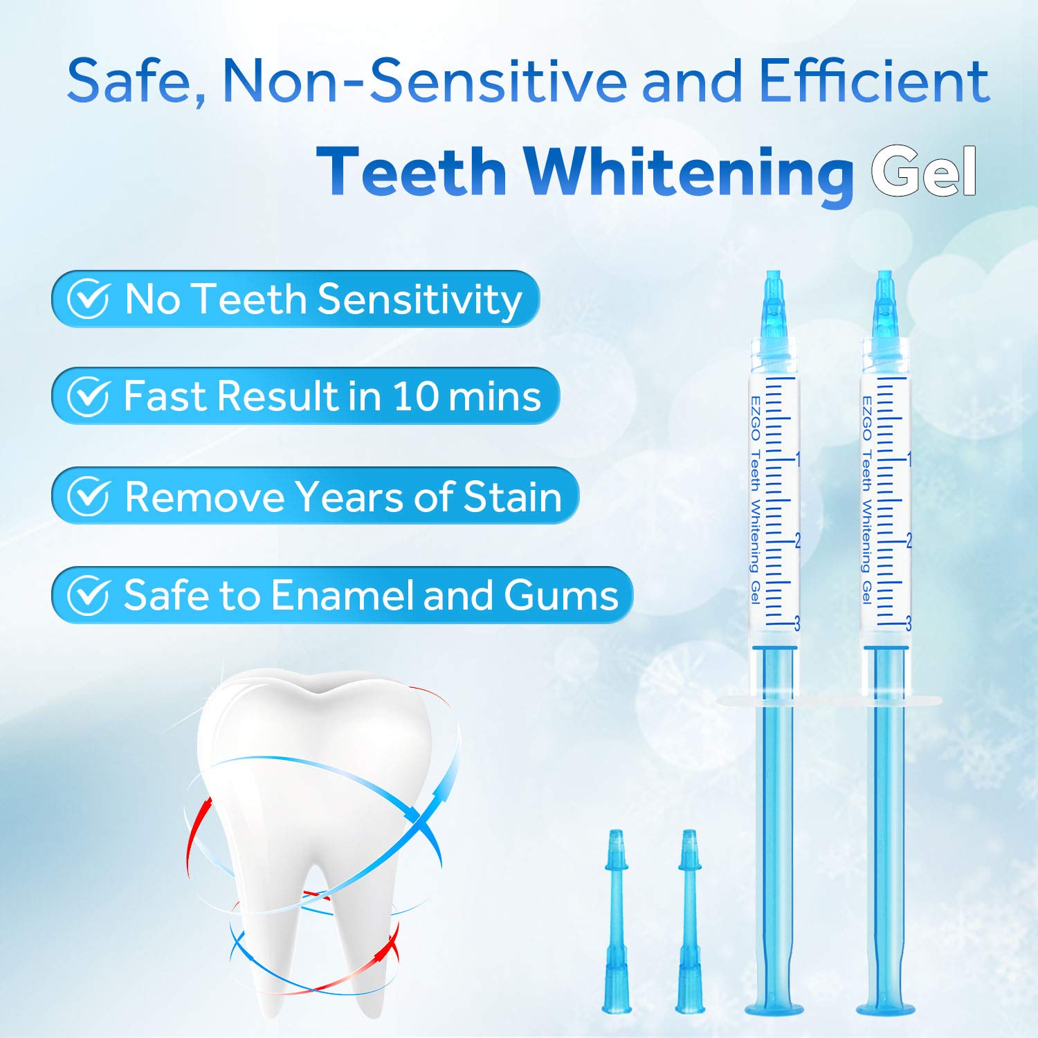 Thumbnail 2 de EZGO 22% Teeth Whitening Gel Refills 10X3ML Mint 🪥