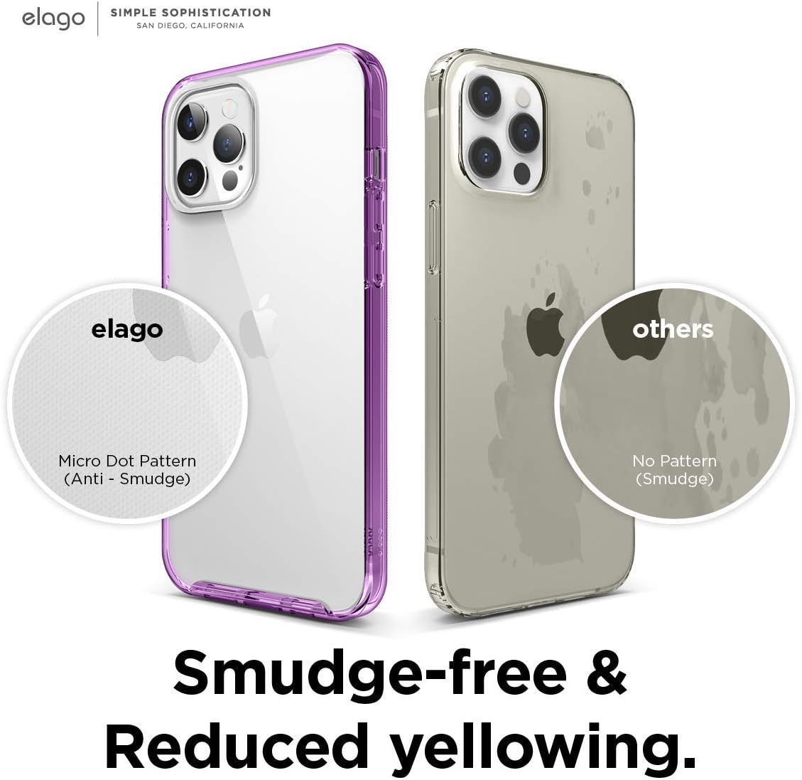 Detalle 2 de elago Coque Hybride iPhone 12 Pro Max 6,7" — Transparent anti-jaunissement