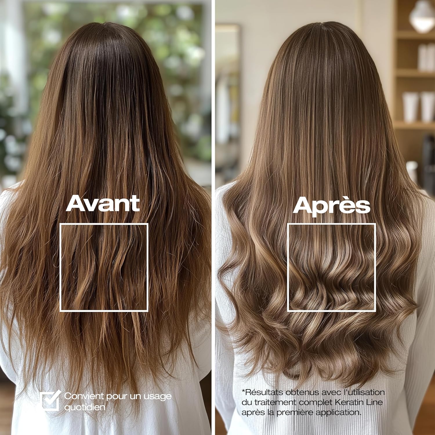 Thumbnail 2 de abril et nature Shampooing Professionnel à la Kératine – Répare & Restructure, cheveux naturels ternes (1000 ml)