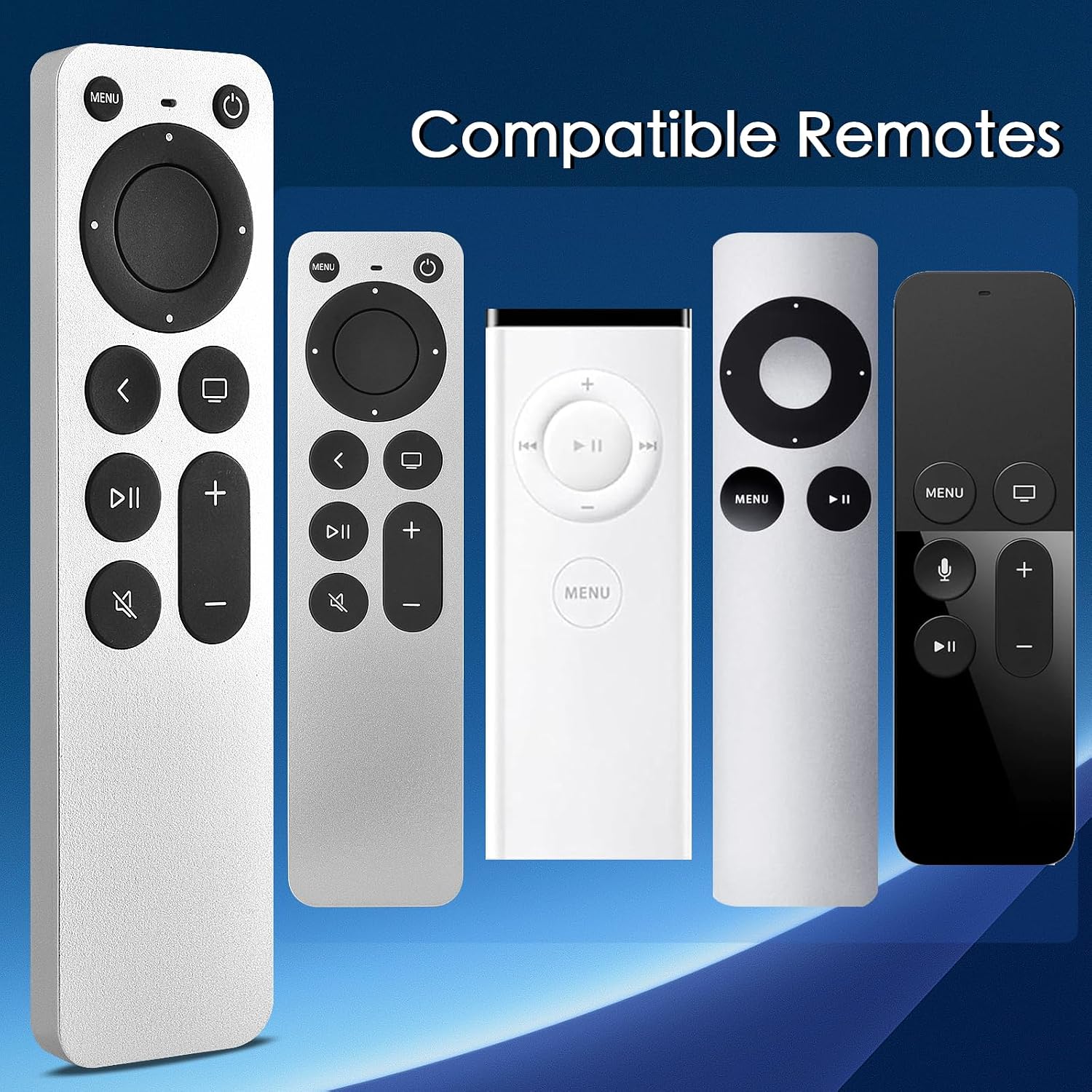 Detalle 2 de KOOMOER Replacement Apple TV Remote with Infrared and TV Power and Volume Controls