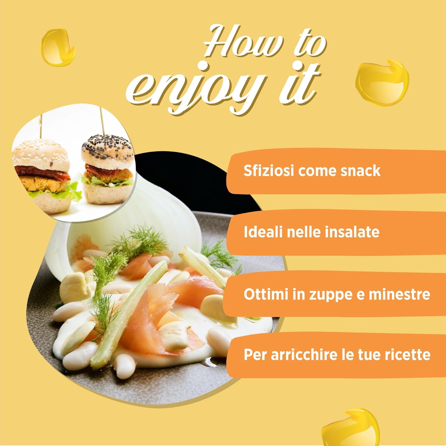 Thumbnail 3 de MADAMA OLIVA Lupini sgusciati – Snack gustoso e versatile (20 buste x 30 g)