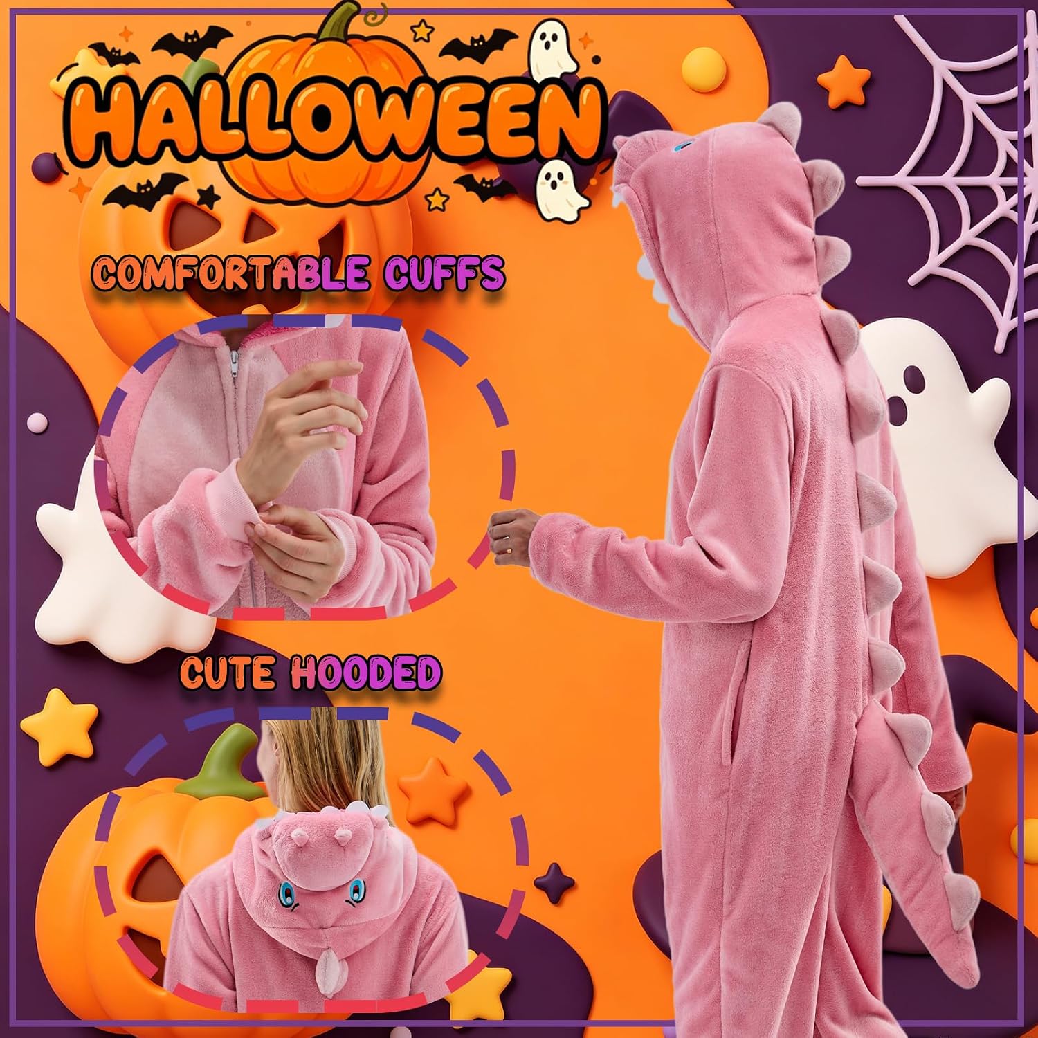 Thumbnail 4 de Sokliro Adult Animal Onesie Pajamas with Hood and Side Pockets