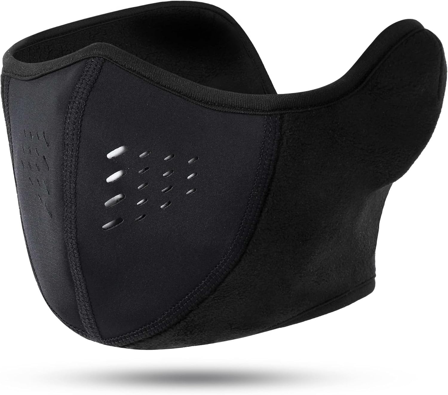 Detalle de WTACTFUL D01-8DF158-01 Winter Half Face Mask, Breathable Black Polyester