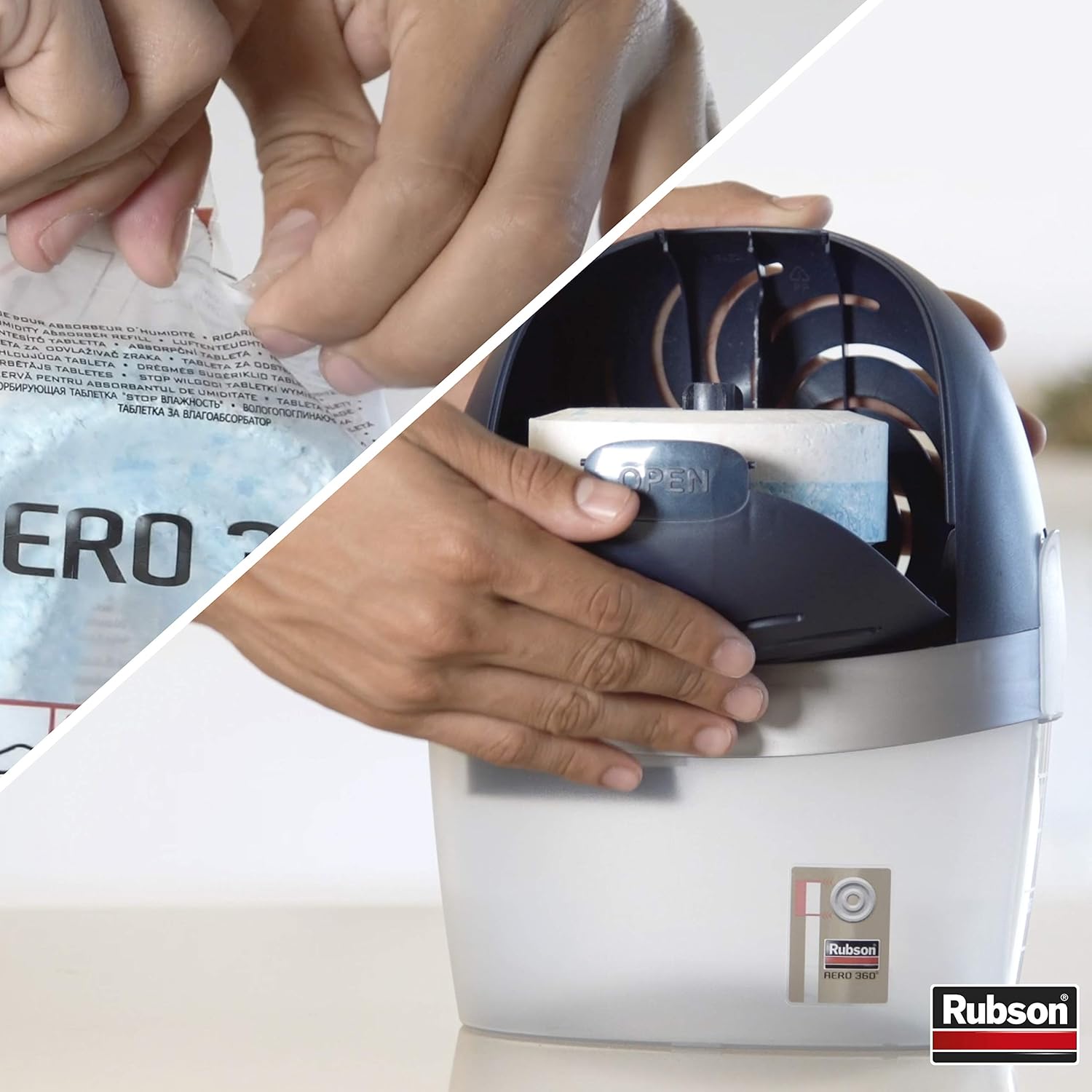 Detalle 2 de Rubson AERO 360° 📦 Recambios neutralizadores de olor y humedad
