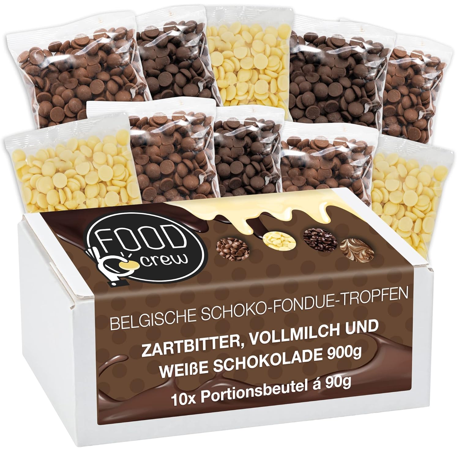 FOOD crew Schoko-Mix für Fondue 900 g