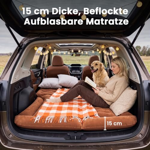 Thumbnail 1 de Ytaoeo Auto Luftmatratze 185x130x15 cm – Aufblasbares Campingbett für Traveling