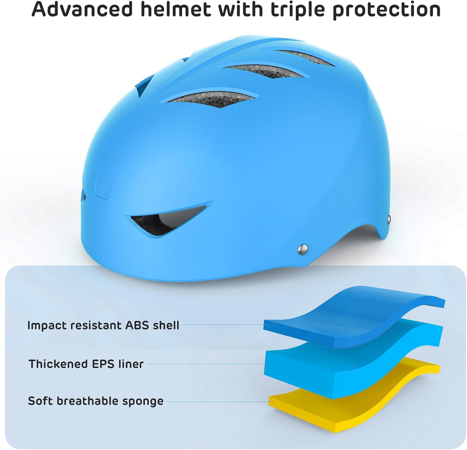 Detalle 2 de ValueTalks Kids Helmet and Pads Set Age 5-12