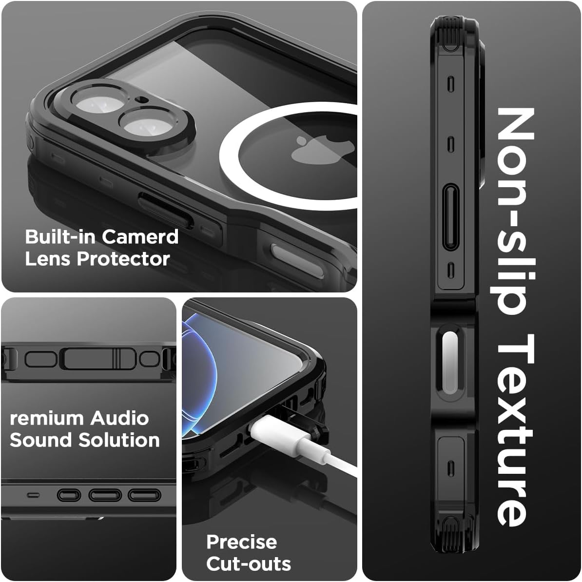 Thumbnail 6 de AICase Waterproof Case for iPhone 16 (6.1-inch): Full-Body MagSafe Protection, IP68 underwater certified