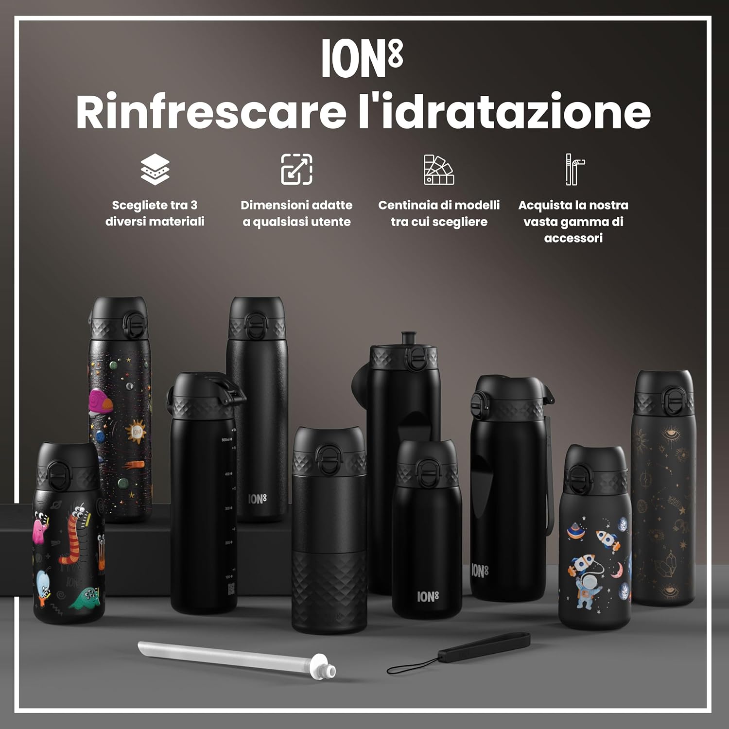 Thumbnail 6 de ION8 Borraccia a Prova di Perdite 500ml – facile da aprire, lavabile in lavastoviglie e senza BPA