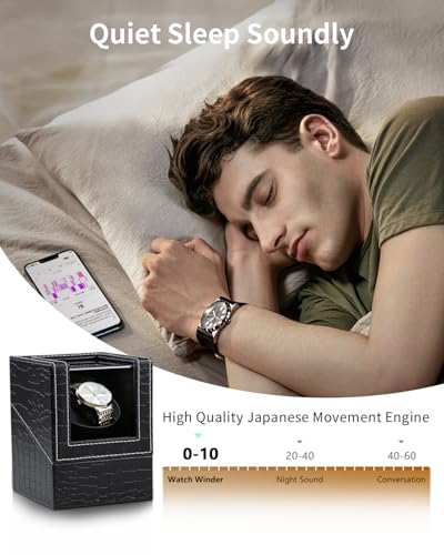 Detalle de TOPWAY Single Watch Winder for Automatic Watches
