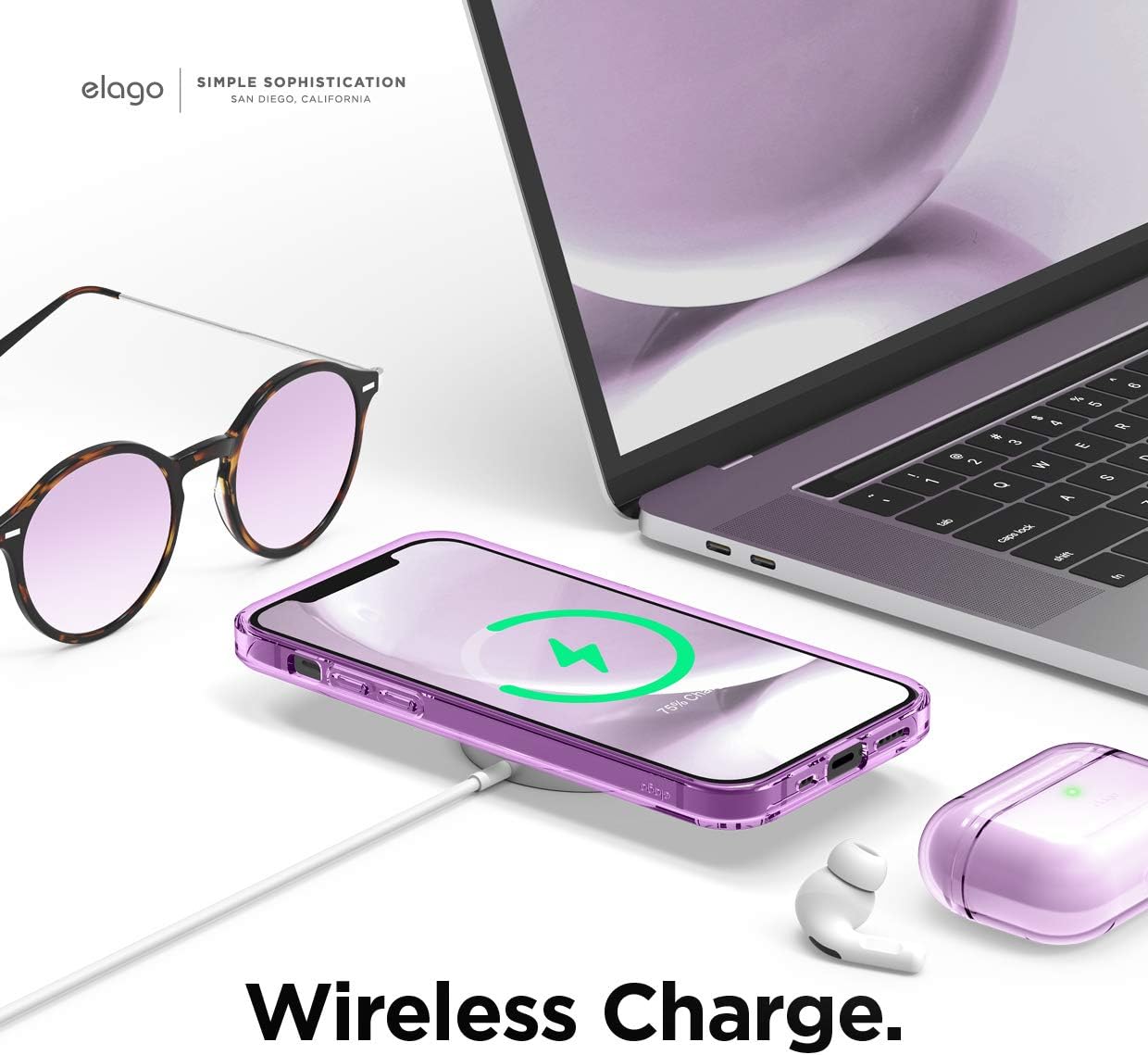 Thumbnail 5 de elago Ibrido Clear Custodia per iPhone 12 / 12 Pro (6,1") con paraurti flessibile antiurto, lavanda