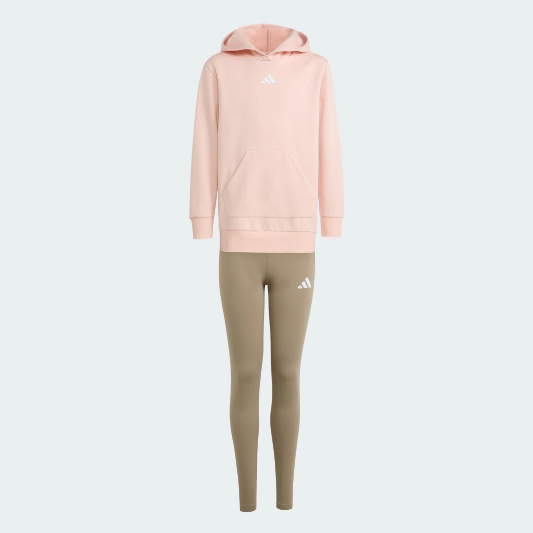 Detalle 2 de Conjunto de chándal con capucha de Adidas, Rosa