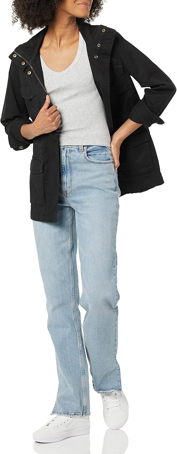 Thumbnail 3 de Amazon Essentials Damen Basic V-Ausschnitt T-Shirt mit Kurzen Ärmeln – Slim Fit
