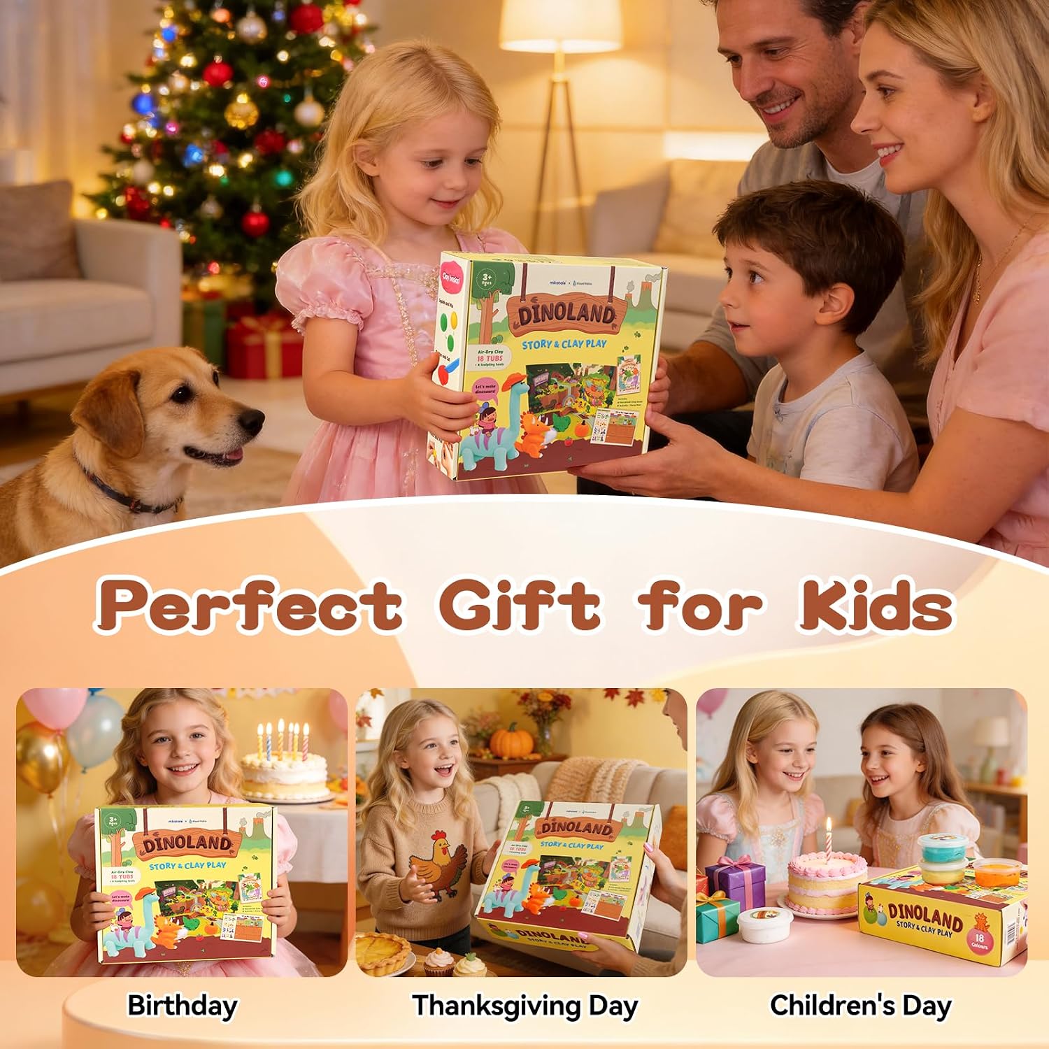 Thumbnail 6 de Air Dry Clay Kit for Kids, 18 Tubs