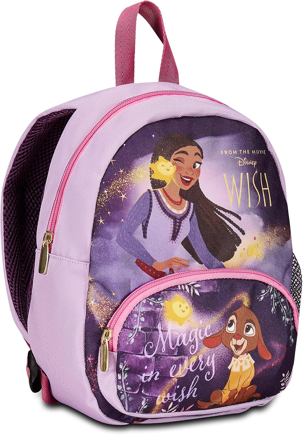 Detalle 2 de Disney Sac à dos maternelle WISH — lilas, multicolore, avec poche bouteille et poche avant