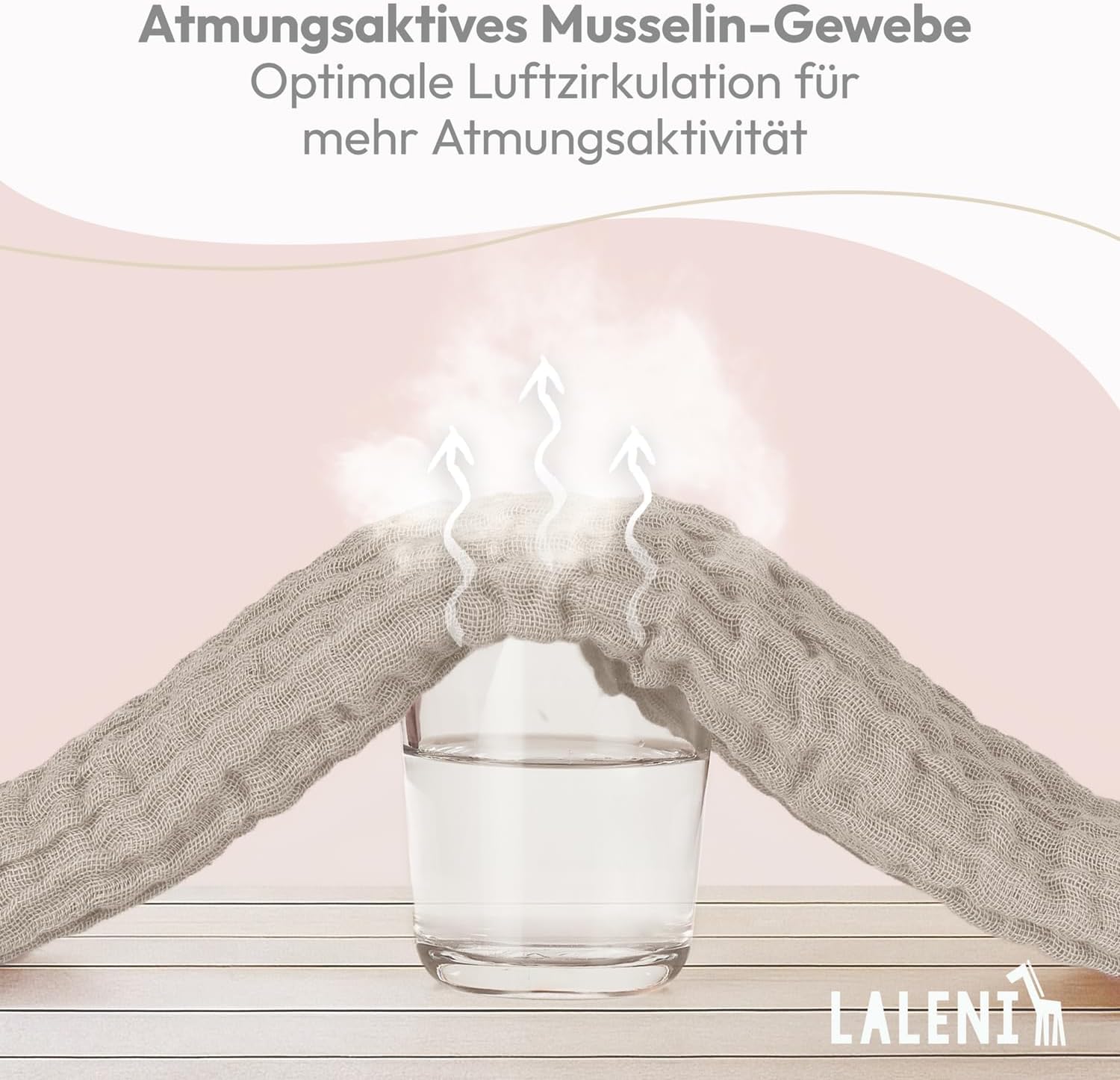 Thumbnail 5 de Laleni Spucktücher Baby im 10er Set aus reiner Baumwolle (Musselin) – 70x70, beige
