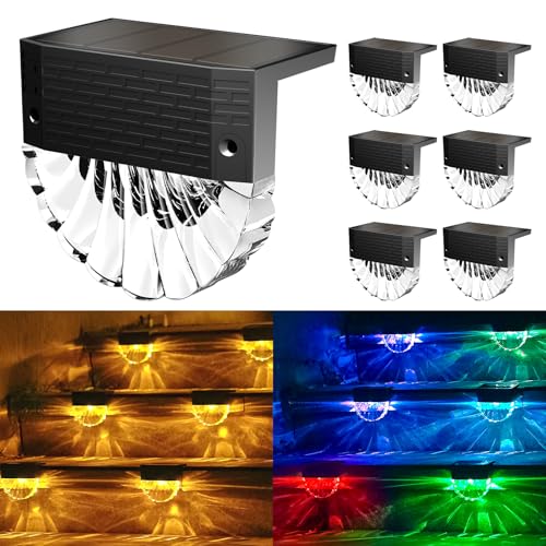 Detalle de FIFlying Luces Solares Led Exterior Jardin (6 Piezas) – IP65, 3 Modos y Auto ON/OFF