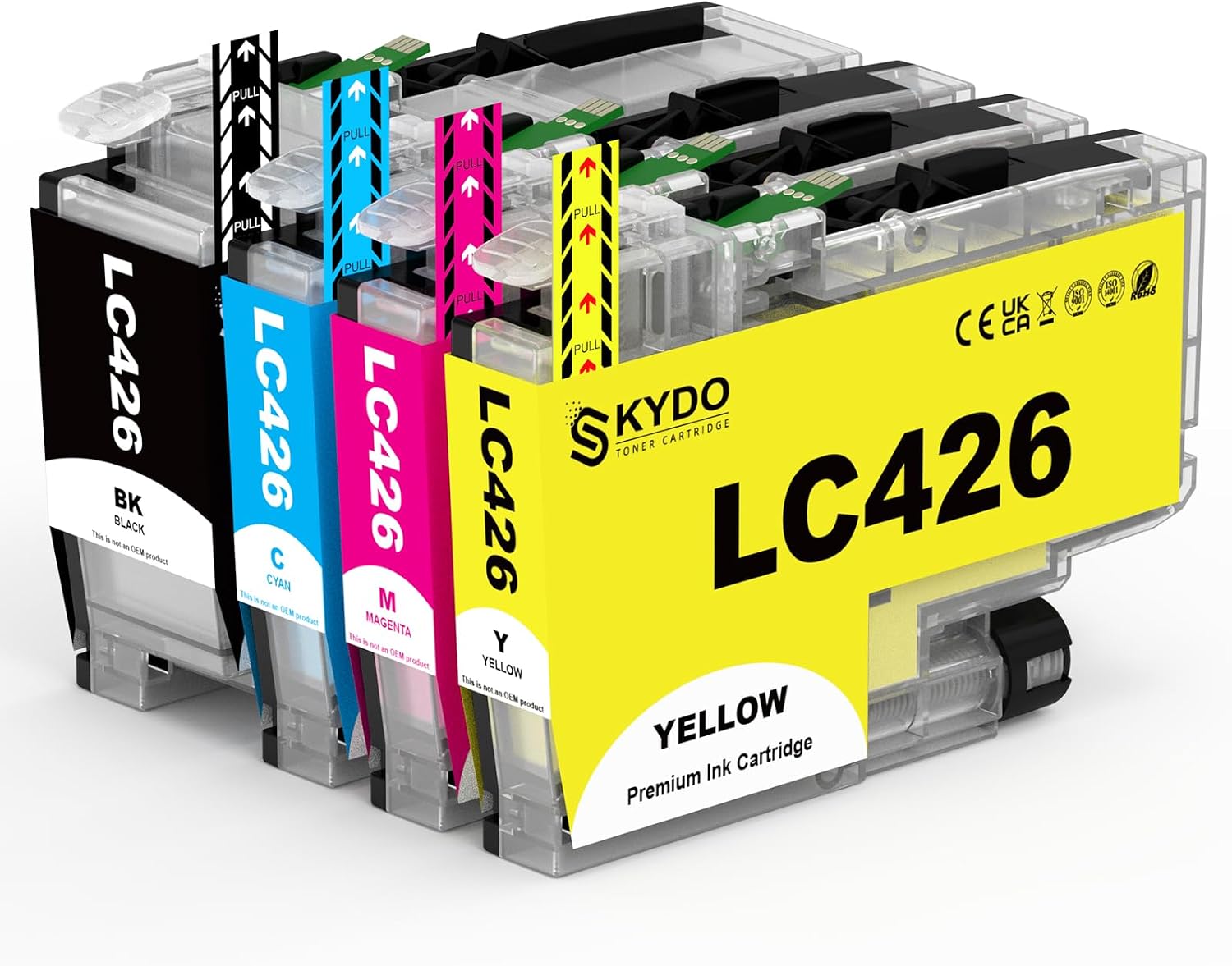 Skydo LC426 - Cartucce LC426 compatibili per Brother MFC (4x colori, 3000 pagine Nero, 1500 pagine per colore)