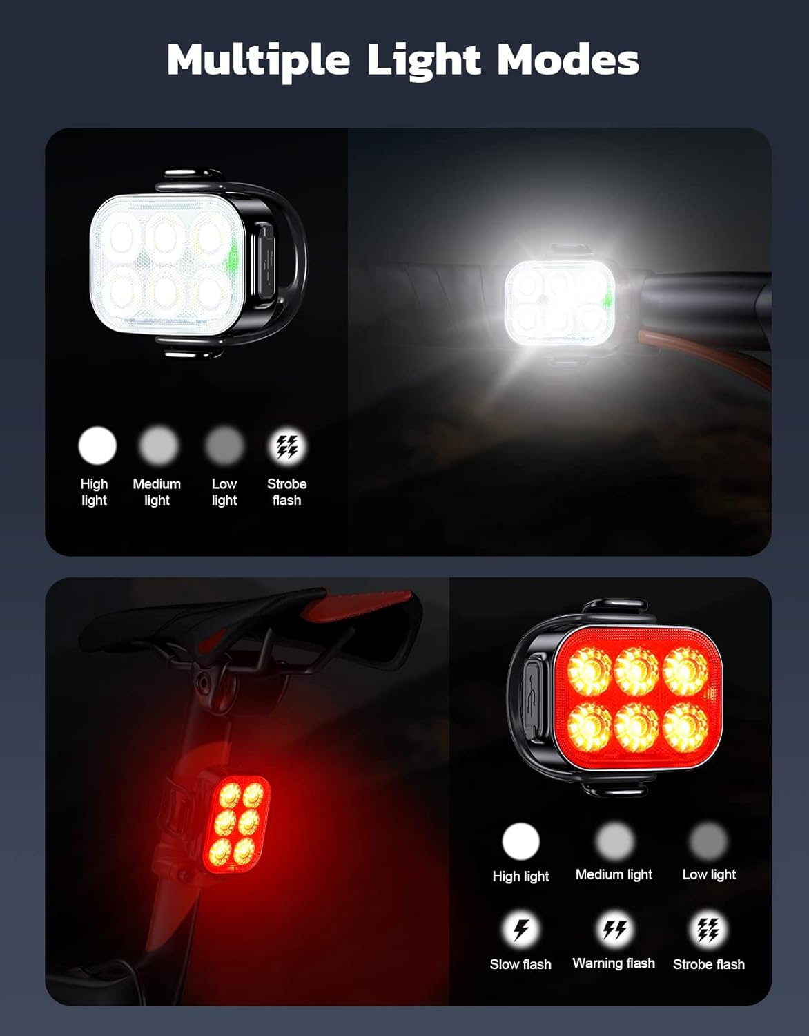 Thumbnail 6 de Glangeh Bike Lights Ultra Slim 1.7cm