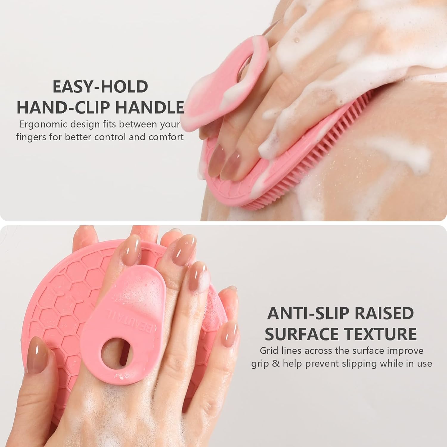 Detalle 2 de Silicone Body and Face Scrubber Set 5 Pack by BEAUTAIL