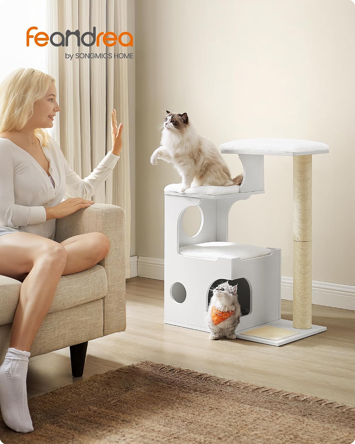 Thumbnail 1 de FEANDREA Caen Collection PCT070W01 Cat Tree, 3 Perches and Washable Cushions